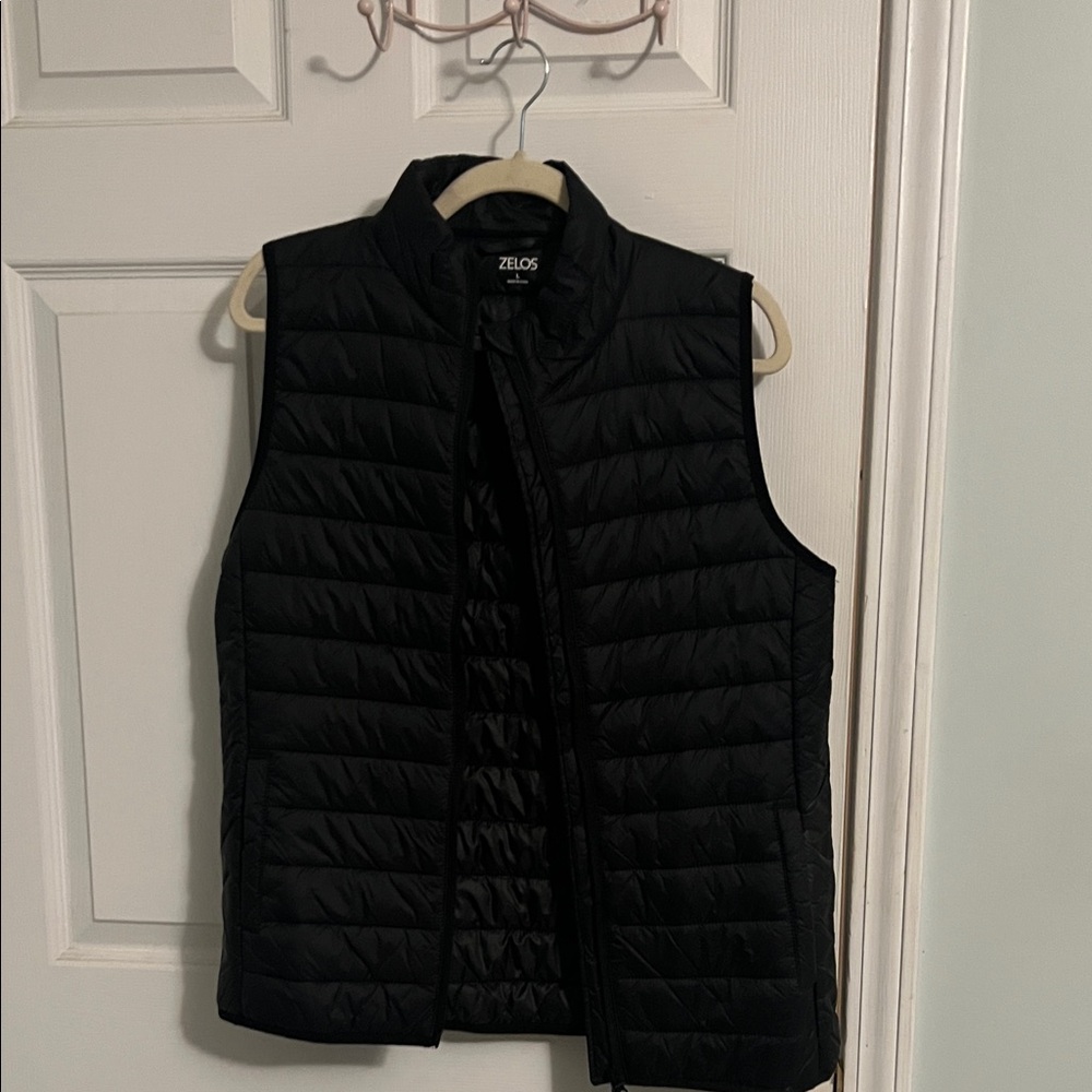 Zelos Black Puffer Vest